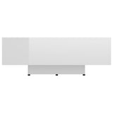 ZNTS Coffee Table High Gloss White 85x55x31 cm Engineered Wood 803386