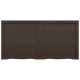 ZNTS Wall Shelf Dark Brown 120x60x cm Treated Solid Wood Oak 363818