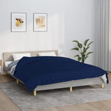 ZNTS Weighted Blanket Blue 200x200 cm 13 kg Fabric 350743
