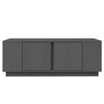 ZNTS Coffee Table Grey 110x50x40 cm Solid Wood Pine 814431