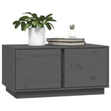 ZNTS Coffee Table Grey 80x50x40 cm Solid Wood Pine 814421