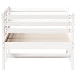 ZNTS Day Bed without Mattress White 90x200 cm Solid Wood Pine 842871