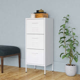 ZNTS Storage Cabinet White 42.5x35x101.5 cm Steel 336188