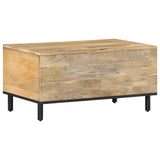 ZNTS Coffee Table 80x50x40 cm Solid Wood Mango 358216