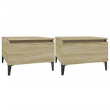 ZNTS Side Tables 2 pcs Sonoma Oak 50x46x35 cm Engineered Wood 819523