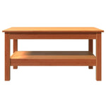 ZNTS Coffee Table Wax Brown 80x50x40 cm Solid Wood Pine 844469