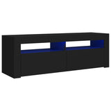 ZNTS TV Cabinet with LED Lights Black 120x35x40 cm 804311