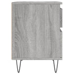 ZNTS Bedside Cabinets 2 pcs Grey Sonoma 40x35x50 cm Engineered Wood 830681