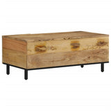 ZNTS Coffee Table 100x54x40 cm Solid Wood Mango 356903