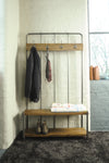 ZNTS RE-Engineered Hall Bench / Coat rack Mango Wood ENG049