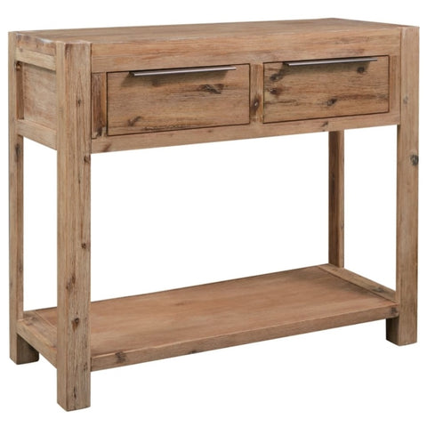 ZNTS Console Table 82x33x73 cm Solid Acacia Wood 245684