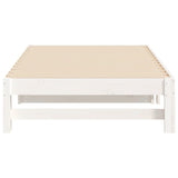 ZNTS Pull-out Day Bed without Mattress White 2x cm 823415