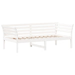 ZNTS Day Bed without Mattress White 90x190 cm Single Solid Wood Pine 842879