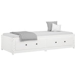 ZNTS Day Bed without Mattress White 90x200 cm Solid Wood Pine 821590