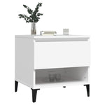 ZNTS Side Tables 2 pcs White 50x46x50 cm Engineered Wood 819549