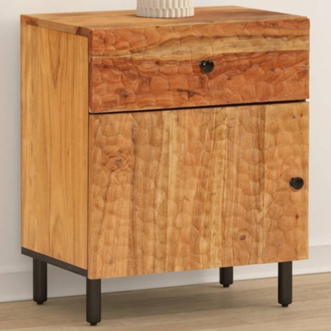 ZNTS Bedside Cabinet 50x33x60 cm Solid Wood Acacia 356863