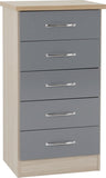 ZNTS Nevada 5 Drawer Narrow Chest 100-102-093