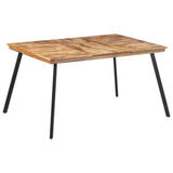 ZNTS Dining Table 148x97x76 cm Solid Wood Teak 358531