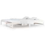 ZNTS Pull-out Day Bed without Mattress White 2x cm 820428