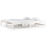 ZNTS Pull-out Day Bed without Mattress White 2x cm 820428