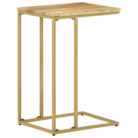 ZNTS Side Table 35x45x65 cm Solid Mango Wood 327442