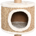 ZNTS Cat Tree with Scratching Post 123cm Seagrass 170979