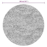 ZNTS Shaggy Rug PAMPLONA High Pile Modern Beige Ø 200 cm 375225