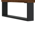 ZNTS Coffee Table Brown Oak 102x44.5x50 cm Engineered Wood 831011