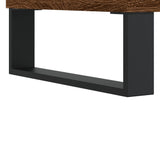 ZNTS Coffee Table Brown Oak 102x44.5x50 cm Engineered Wood 831011