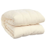 ZNTS Weighted Blanket Light Cream 220x235 cm King 11 kg Fabric 350818