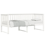 ZNTS Day Bed without Mattress White 80x200 cm Solid Wood Pine 840398