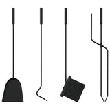 ZNTS 5 Piece Fireplace Tool Set 23x15x66 cm Steel 156378