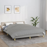 ZNTS Weighted Blanket Grey 200x200 cm 9 kg Fabric 350724