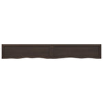 ZNTS Wall Shelf Dark Brown 200x30x cm Treated Solid Wood Oak 363845