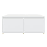 ZNTS Coffee Table White 80x80x31 cm Engineered Wood 806876