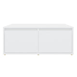 ZNTS Coffee Table White 80x80x31 cm Engineered Wood 806876