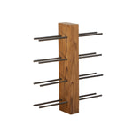 ZNTS Natural Teak Root Wine Rack 8 Bottles Reclaimed Teak Root LAW47