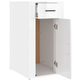 ZNTS Desk Cabinet High Gloss White 40x49x75 cm Engineered Wood 816794