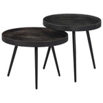 ZNTS Nesting Coffee Tables 2 pcs Iron 358539