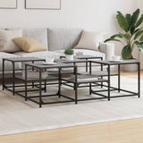 ZNTS Coffee Table Grey Sonoma 121x121x40 cm Engineered Wood 839071