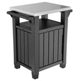 ZNTS Keter Multifunctional Outdoor Table for BBQ Unity Classic Woodlook 422816
