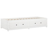 ZNTS Day Bed without Mattress White 90x200 cm Solid Wood Pine 821590