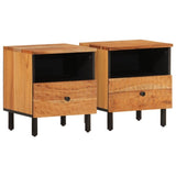 ZNTS Bedside Cabinets 2 pcs 40x33x46 cm Solid Wood Acacia 356862