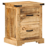 ZNTS Bedside Cabinet 40x35x50 cm Solid Wood Mango 372718