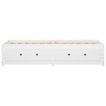 ZNTS Day Bed without Mattress White 90x200 cm Solid Wood Pine 821590