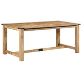 ZNTS Dining Table 180x90x75 cm Solid Wood Mango 358949