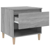 ZNTS Bedside Tables 2 pcs Grey Sonoma 50x46x50 Engineered Wood 819545