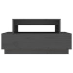 ZNTS Coffee Table Grey 80x55x40.5 cm Solid Wood Pine 814516