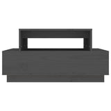 ZNTS Coffee Table Grey 80x55x40.5 cm Solid Wood Pine 814516
