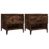 ZNTS Side Tables 2 pcs Smoked Oak 50x46x50 cm Engineered Wood 819559